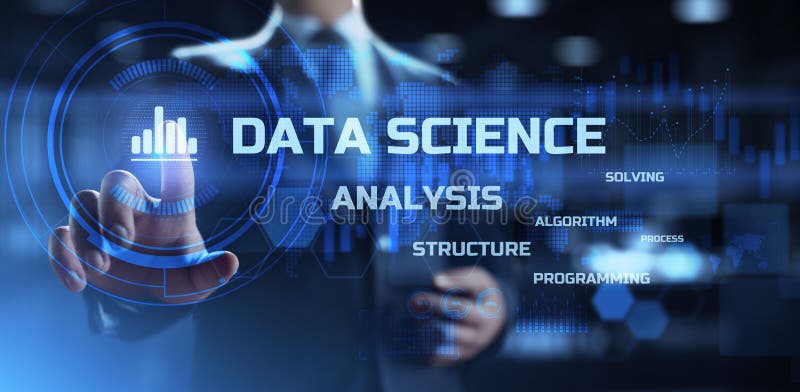La ciencia de los datos. Grandes datos que analizan los métodos. Concepto de tecnología de la información. fotografía de archivo