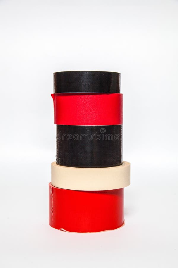 La cinta adhesiva del od de varios rollos graba diversos colores imagen de archivo libre de regalías La cinta adhesiva del od de varios rollos graba diversos colores imagen de archivo libre de regalías