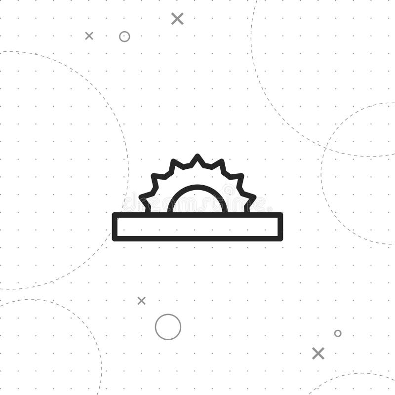 La circular vio el icono ilustración del vector La circular vio el icono ilustración del vector