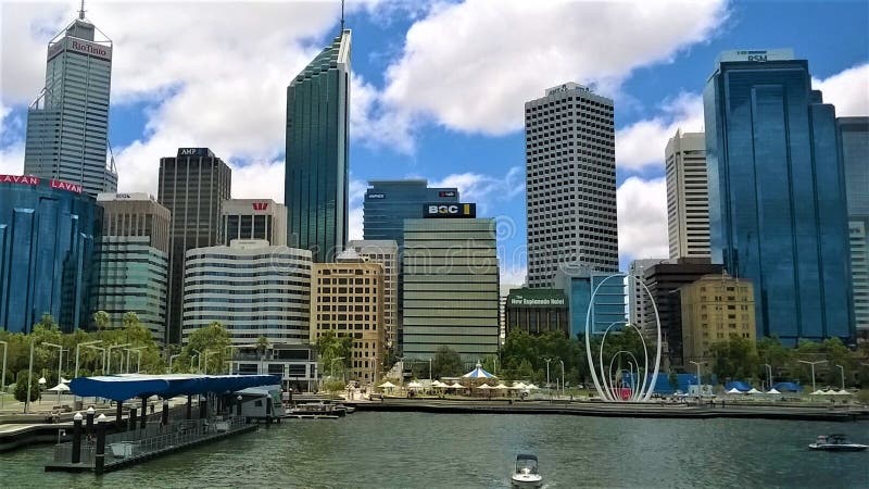 La città dell'Australia occidentale di Perth immagini stock libere da diritti La città dell'Australia occidentale di Perth immagini stock libere da diritti
