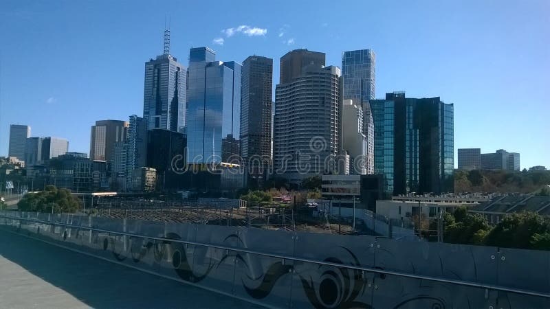 La ciudad de Melbourne Australia imagen de archivo libre de regalías La ciudad de Melbourne Australia imagen de archivo libre de regalías