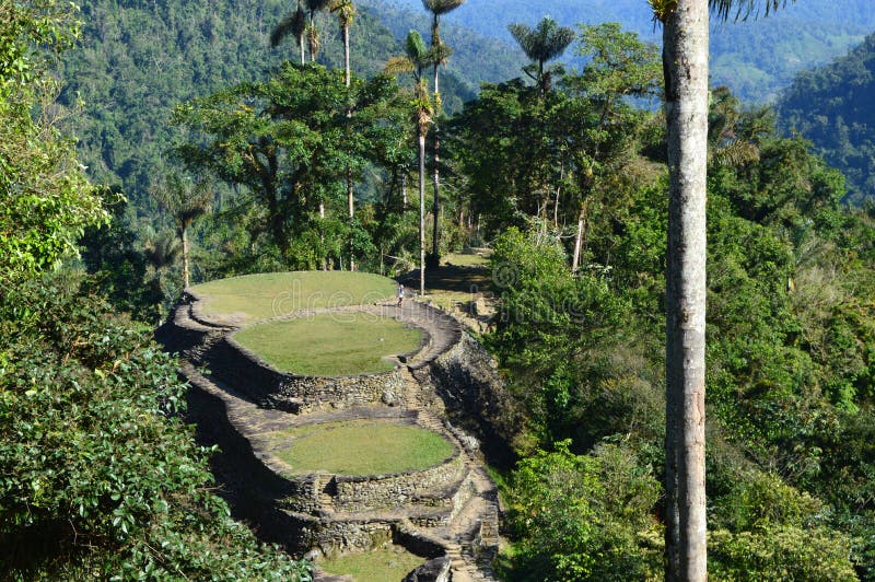 La Ciudad Perdida la città persa, Colombia fotografia stock libera da diritti La Ciudad Perdida la città persa, Colombia fotografia stock libera da diritti