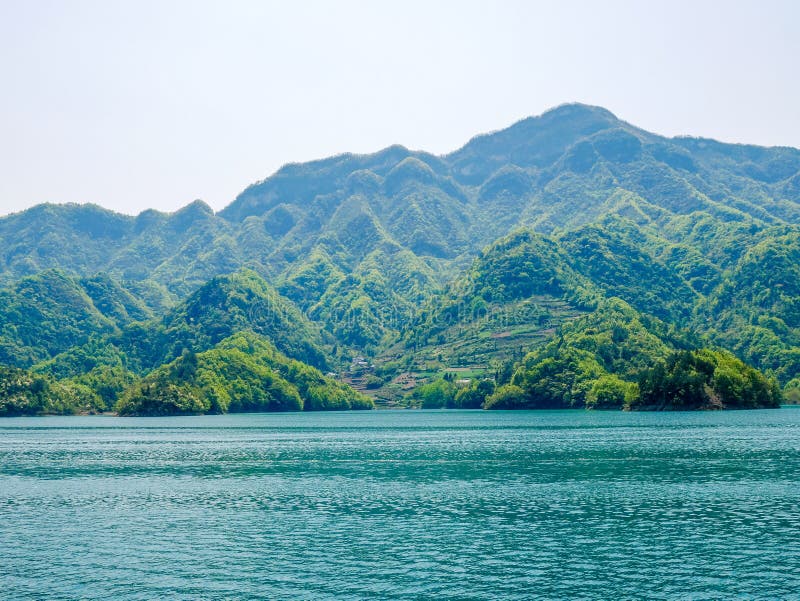 Three Gorges Tribe Scenic Spot along the Yangtze River; located in the Xiling Gorge of Three Gorges, Yichang, Hubei, China. Three Gorges Tribe Scenic Spot along the Yangtze River; located in the Xiling Gorge of Three Gorges, Yichang, Hubei, China