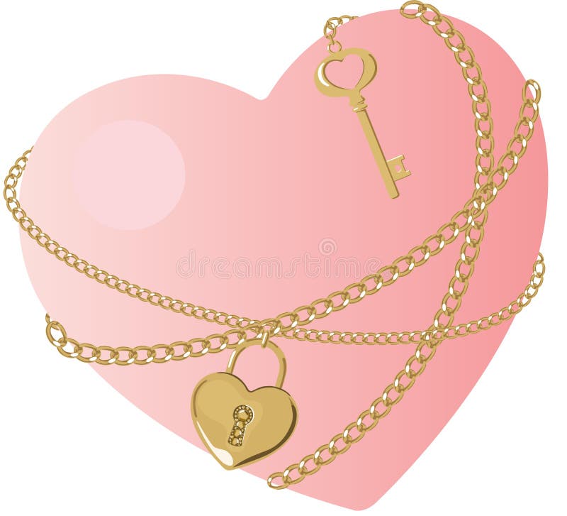 La clé du coeur illustration stock La clé du coeur illustration stock