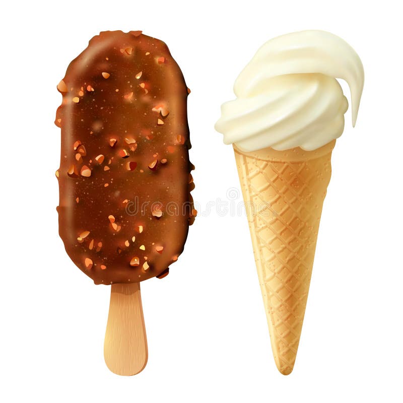 La comida 2 helado el sistema realista libre illustration La comida 2 helado el sistema realista libre illustration