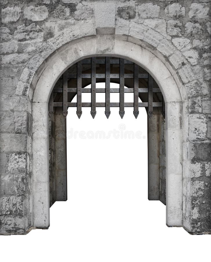La conduttura medievale del castello entra o gate