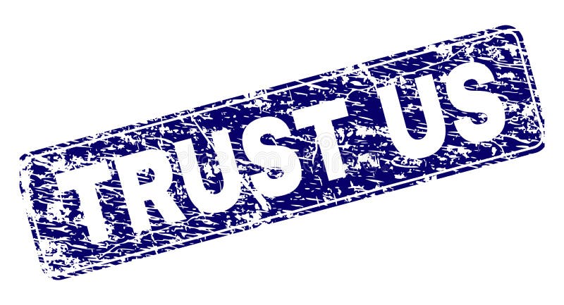La CONFIANCE rayée USA a encadré le timbre arrondi de rectangle illustration libre de droits La CONFIANCE rayée USA a encadré le timbre arrondi de rectangle illustration libre de droits