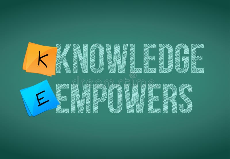 Knowledge empowers business concept illustration design graphic. Knowledge empowers business concept illustration design graphic