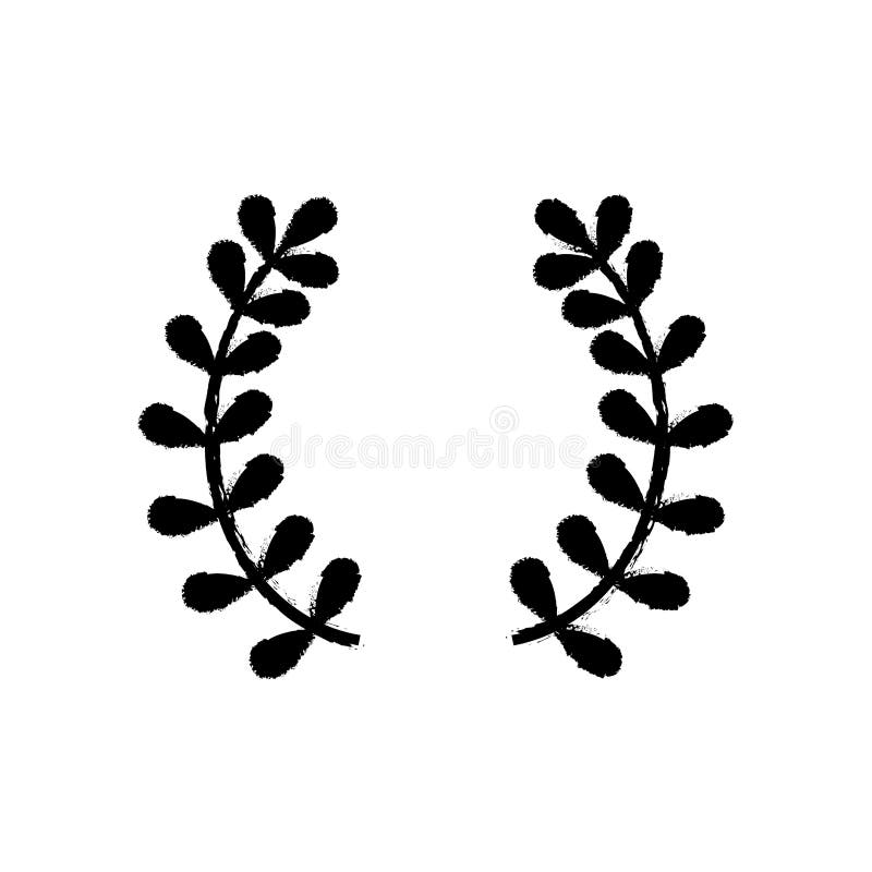 La corona lascia l'ornamento illustrazione di stock La corona lascia l'ornamento illustrazione di stock