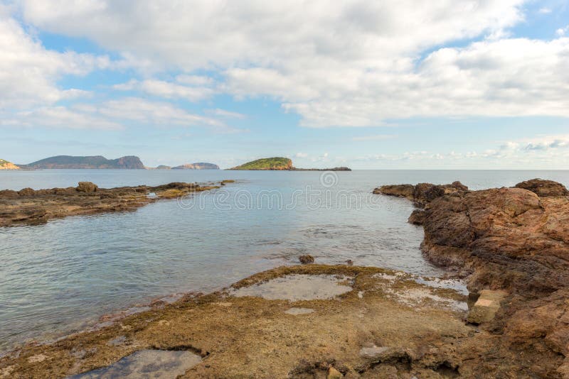 La Costa Del DES Canar in Ibiza, Isole Baleari Fotografia Stock ...