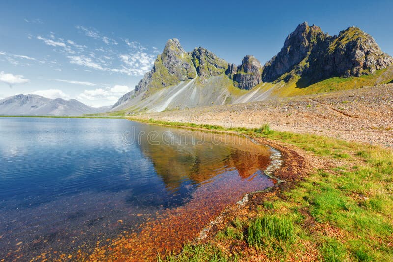 La costa este de Islandia imagen de archivo libre de regalías La costa este de Islandia imagen de archivo libre de regalías