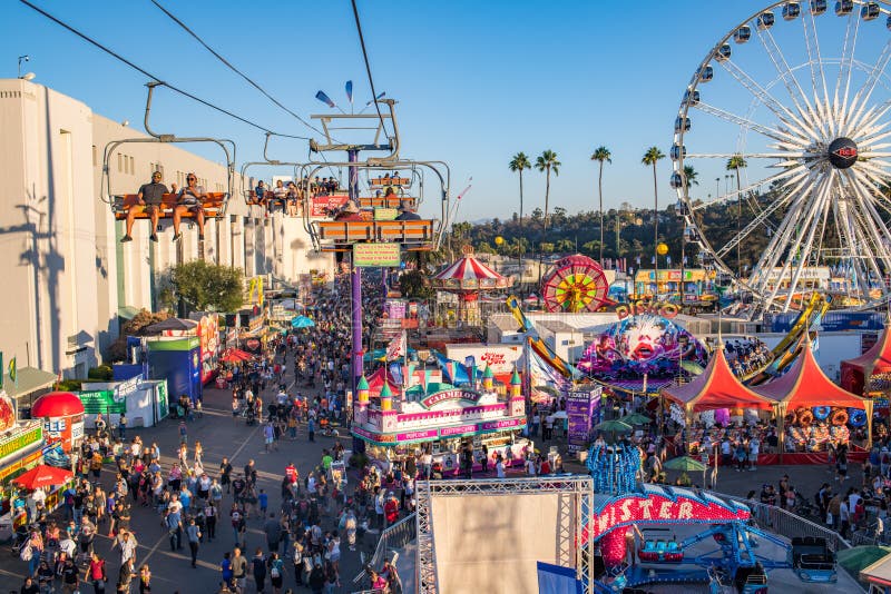 LA County Fair Fairgrounds editorial photography. Image of landscape