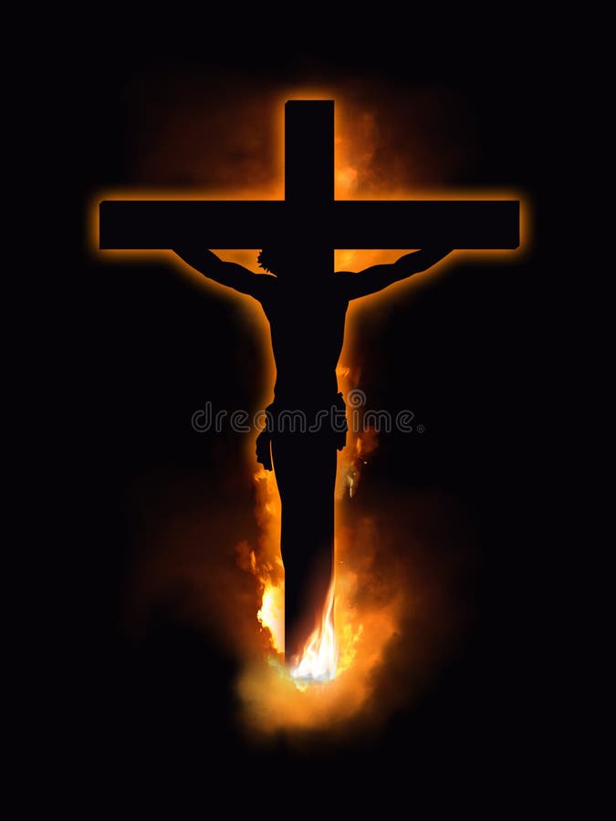 La Cruz De Jesucristo En El Fondo Negro Foto de archivo - Imagen de ruegue,  crucifijo: 172592412