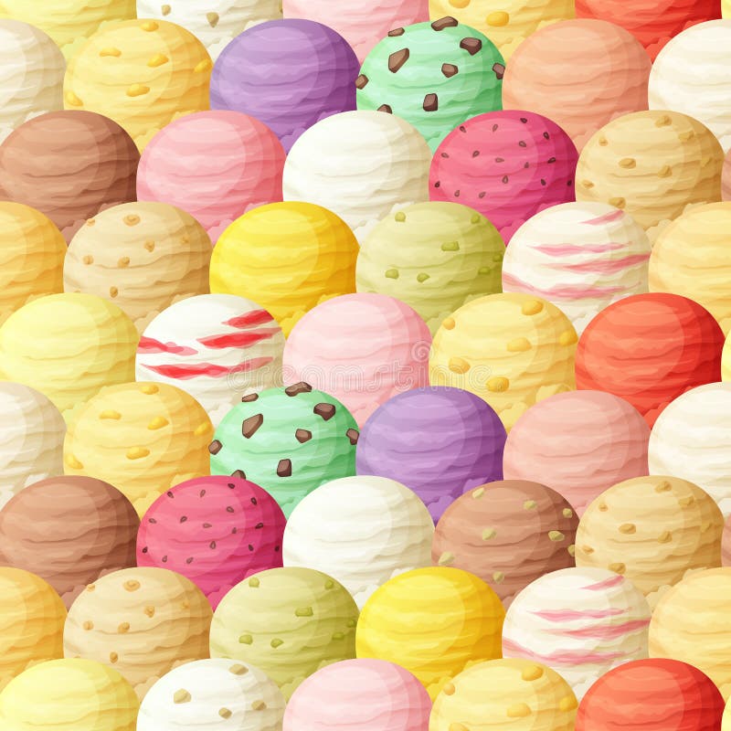 La crème glacée écope le modèle sans couture illustration libre de droits La crème glacée écope le modèle sans couture illustration libre de droits