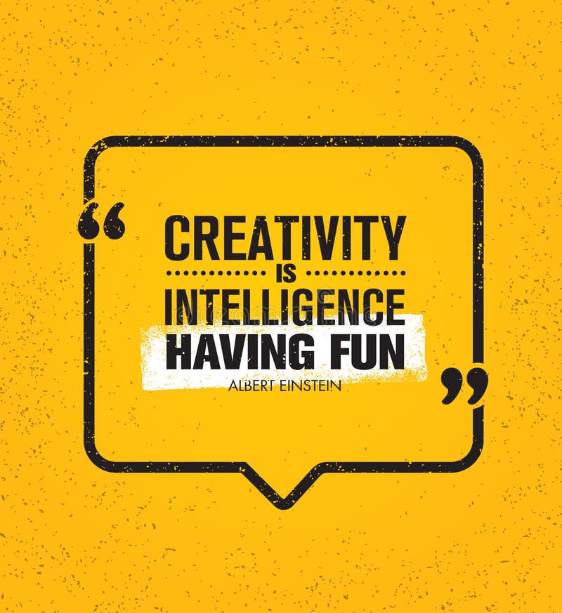 La créativité est intelligence ayant l'amusement Citation créative de inspiration de motivation Concept de construction de banniè