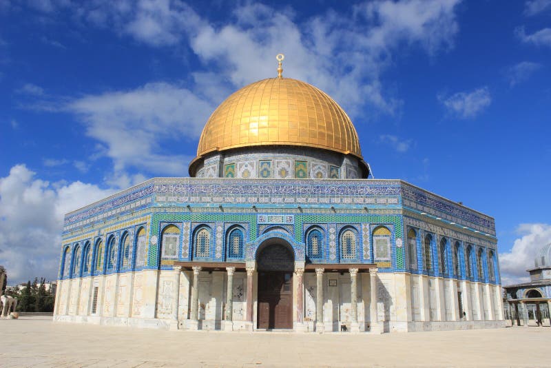 La Cupola Della Roccia a Gerusalemme Fotografia Stock Immagine di