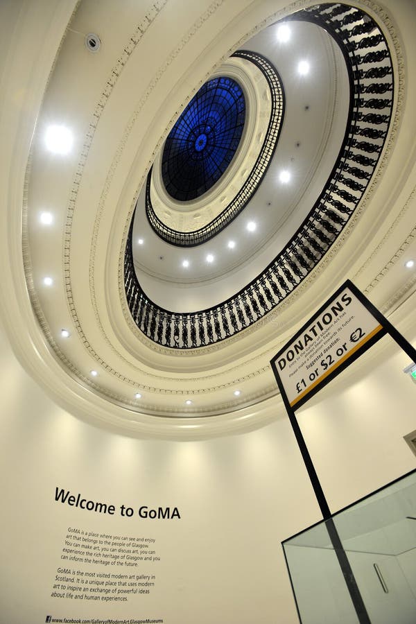 La cúpula de la galería del arte moderno en Glasgow