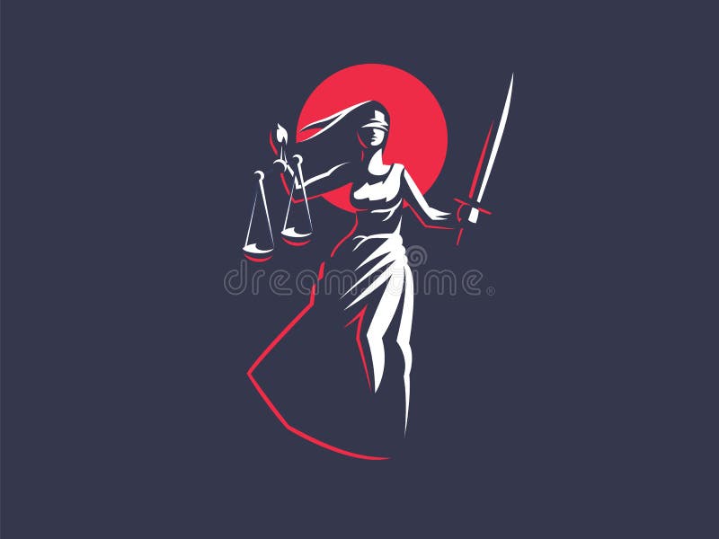 La dea di giustizia Themis illustrazione vettoriale La dea di giustizia Themis illustrazione vettoriale