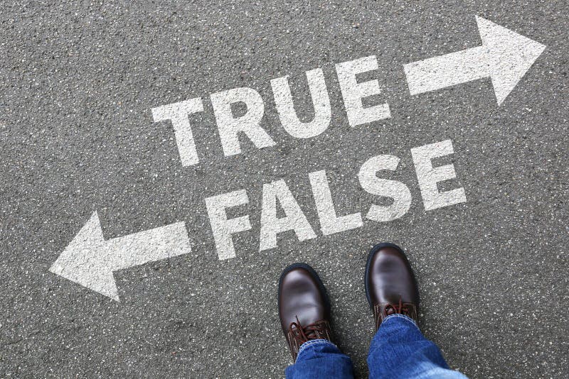 La decisione di menzogne di fatti di vera della verità di falsificazione bugia falsa di notizie decide il compa