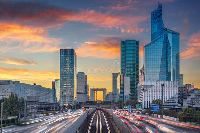 La Defense, Paris. stock photo. Image of place, paris - 79046250