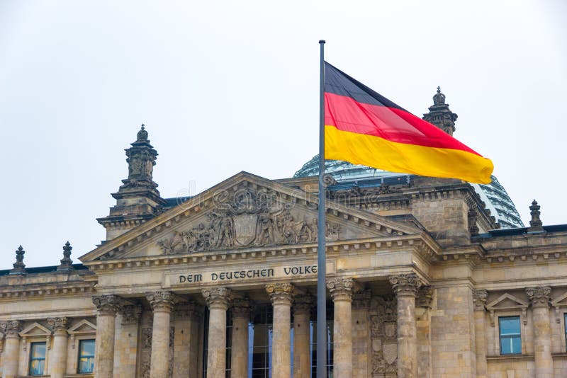 La dieta federale di Bundestag a Berlino, Germania, nell'inverno fotografie stock libere da diritti La dieta federale di Bundestag a Berlino, Germania, nell'inverno fotografie stock libere da diritti