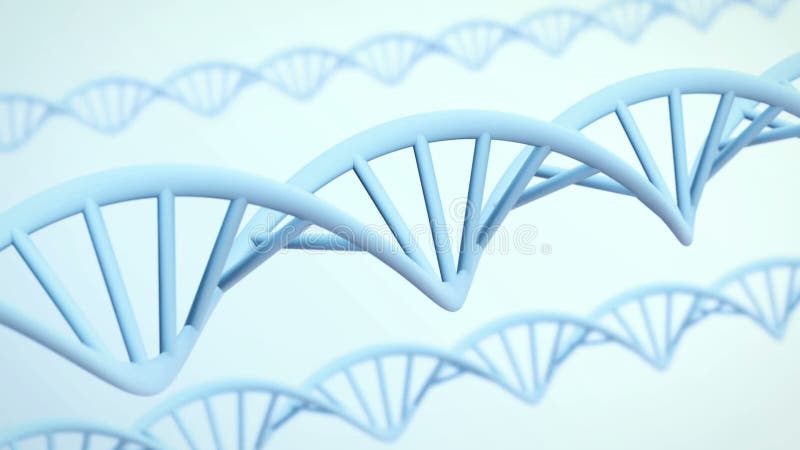 La DNA trenza la animación para las presentaciones medicinales y de la ciencia
