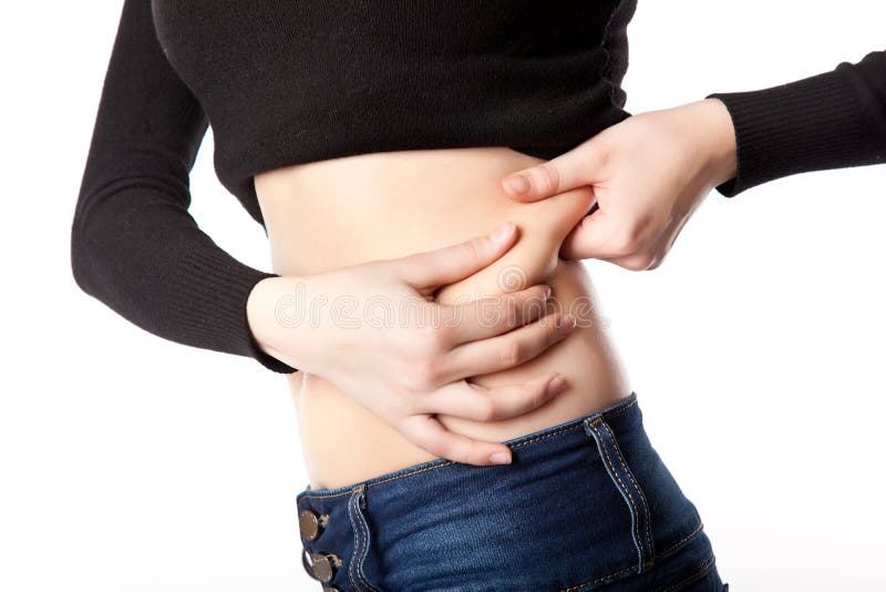 La donna è su una dieta immagine stock libera da diritti La donna è su una dieta immagine stock libera da diritti