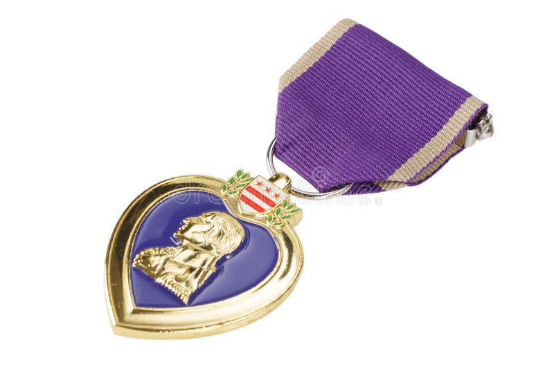 La décoration de militaires de Purple Heart Etats-Unis photo libre de droits La décoration de militaires de Purple Heart Etats-Unis photo libre de droits