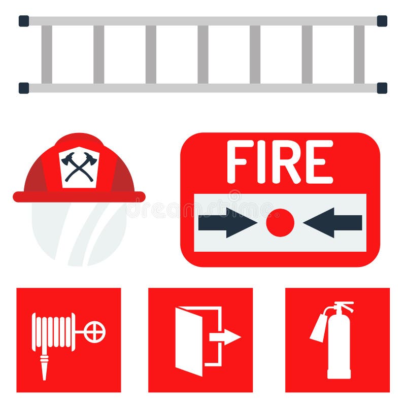 La emergencia del equipo de seguridad contra incendios equipa el ejemplo seguro del vector de la protección del accidente del pel stock de ilustración La emergencia del equipo de seguridad contra incendios equipa el ejemplo seguro del vector de la protección del accidente del pel stock de ilustración