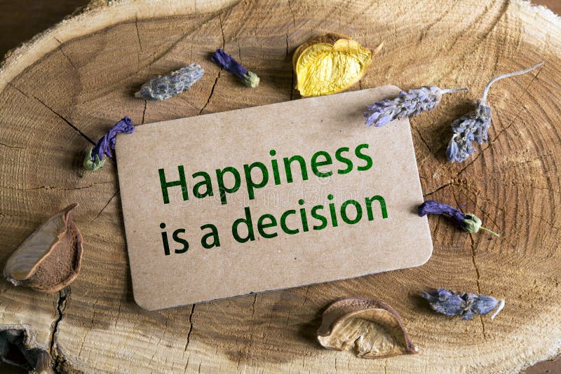 La felicidad es una decisión