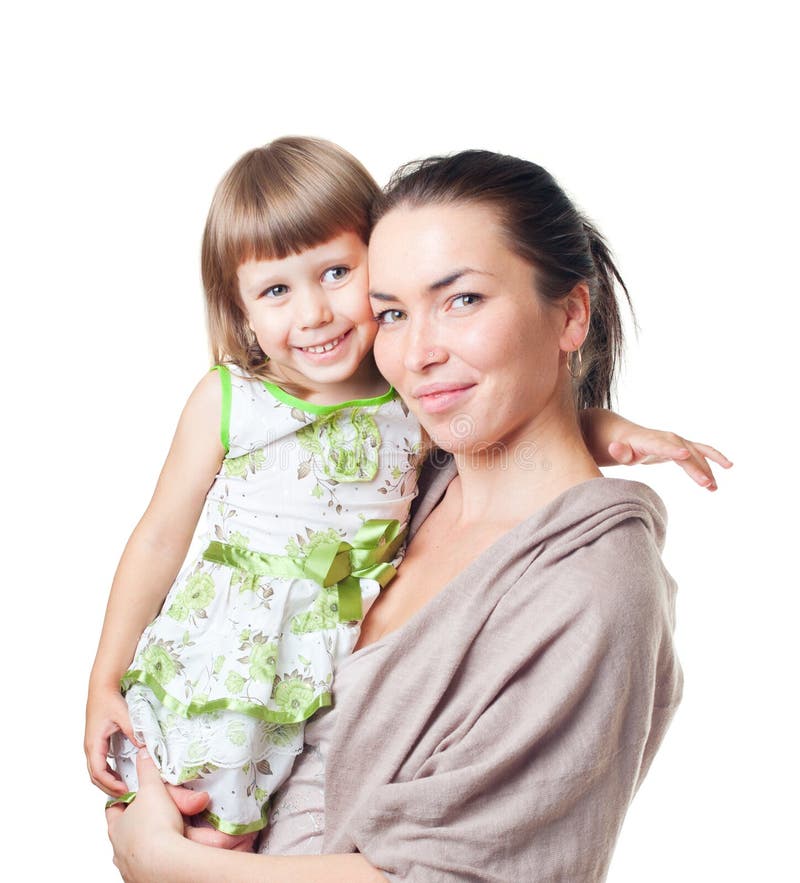 La femme avec l'enfant sur des mains photographie stock libre de droits La femme avec l'enfant sur des mains photographie stock libre de droits