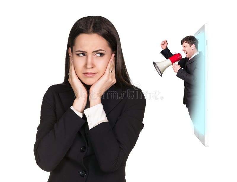 La femme d'affaires parlent au téléphone portable image stock La femme d'affaires parlent au téléphone portable image stock
