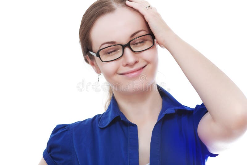 La femme s'est rappelée quelque chose images libres de droits La femme s'est rappelée quelque chose images libres de droits