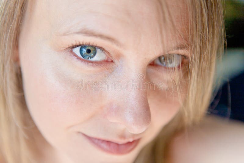 La fiducia è negli occhi immagine stock