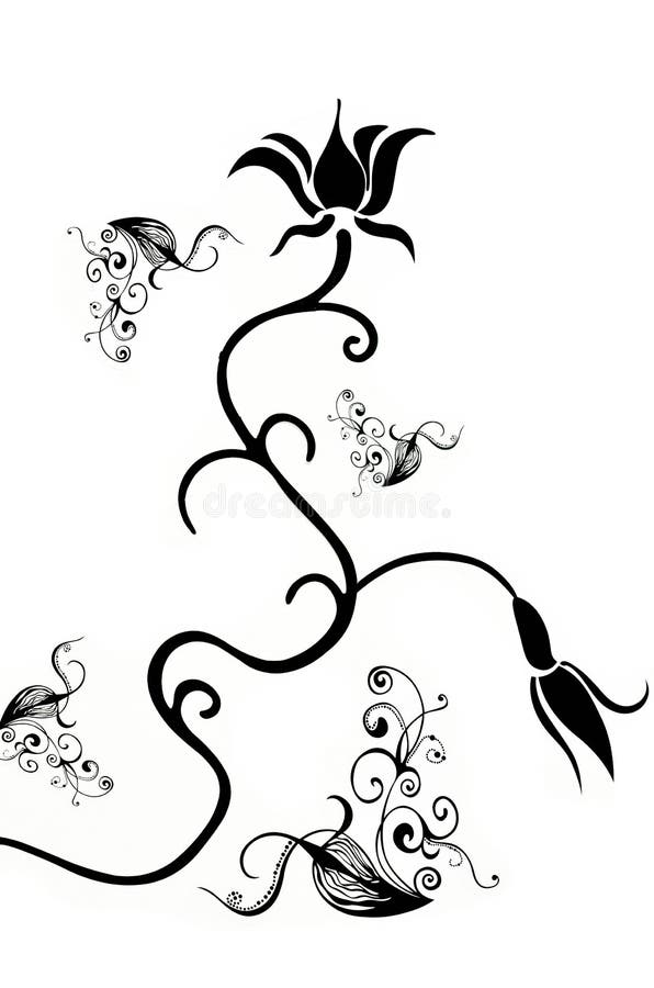 La flor stock de ilustración La flor stock de ilustración