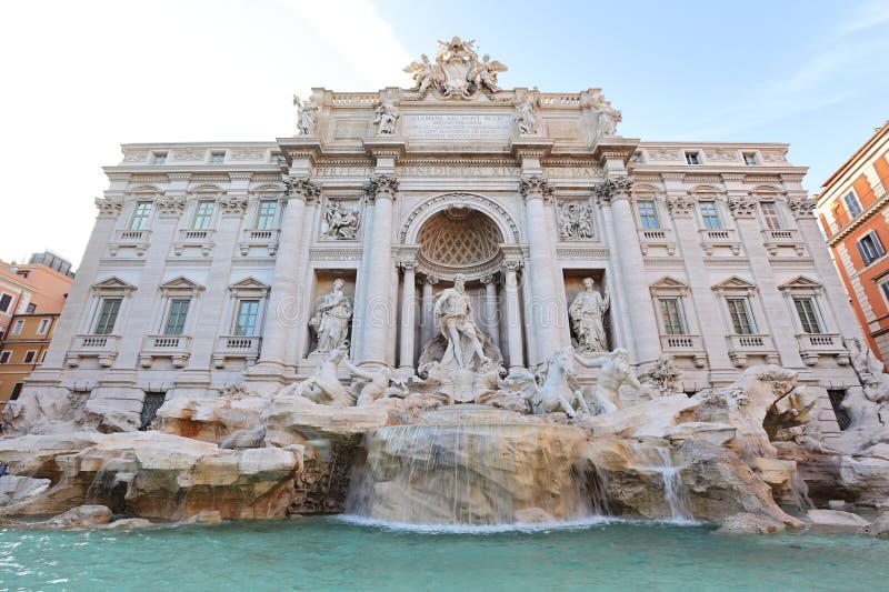 La Fontaine de Trevi, Rome photographie stock La Fontaine de Trevi, Rome photographie stock