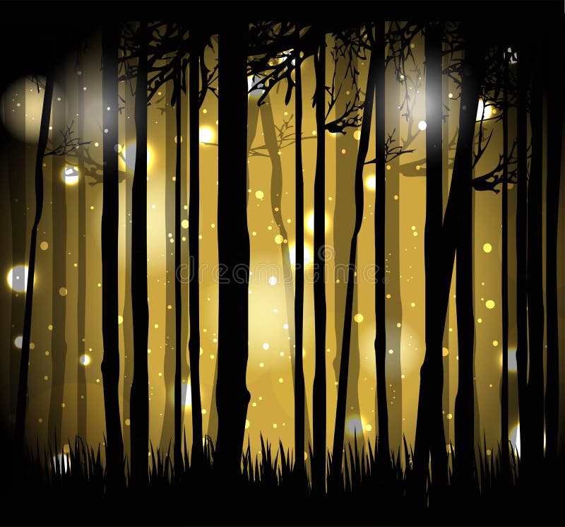 La forêt magique illustration de vecteur