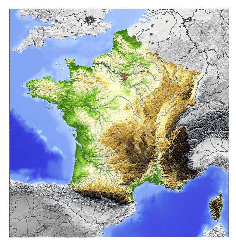 La Francia, programma di rilievo royalty illustrazione gratis La Francia, programma di rilievo royalty illustrazione gratis
