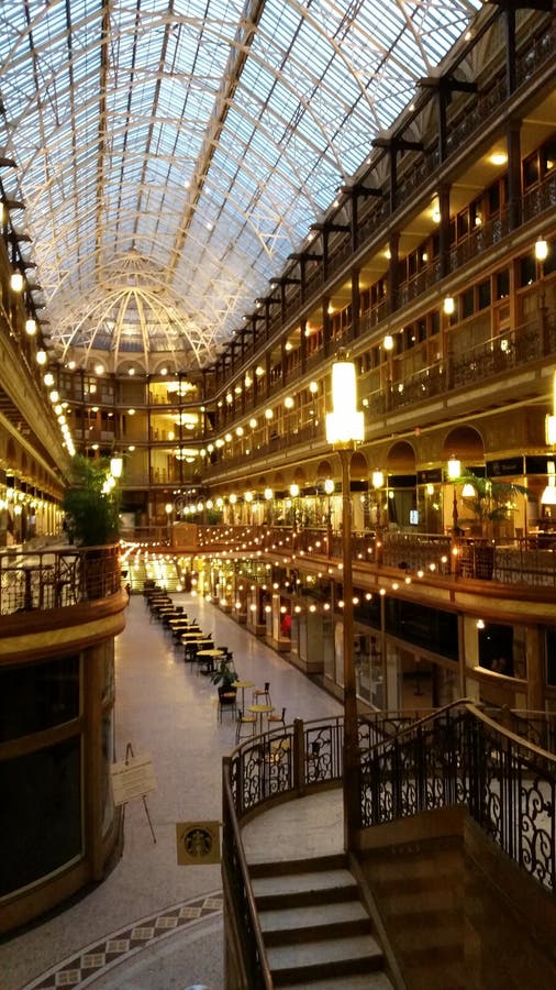 La Galleria Di Cleveland Ohio Fotografia Stock Immagine di storico