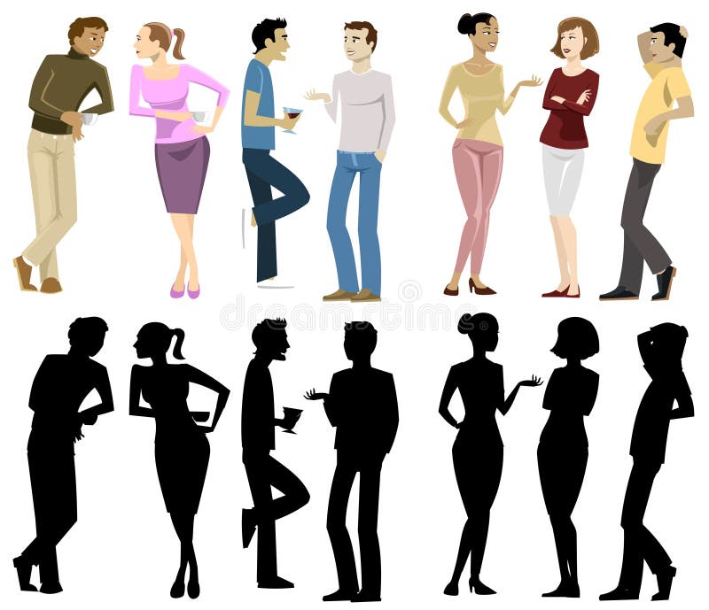 La gente 2 del partito royalty illustrazione gratis