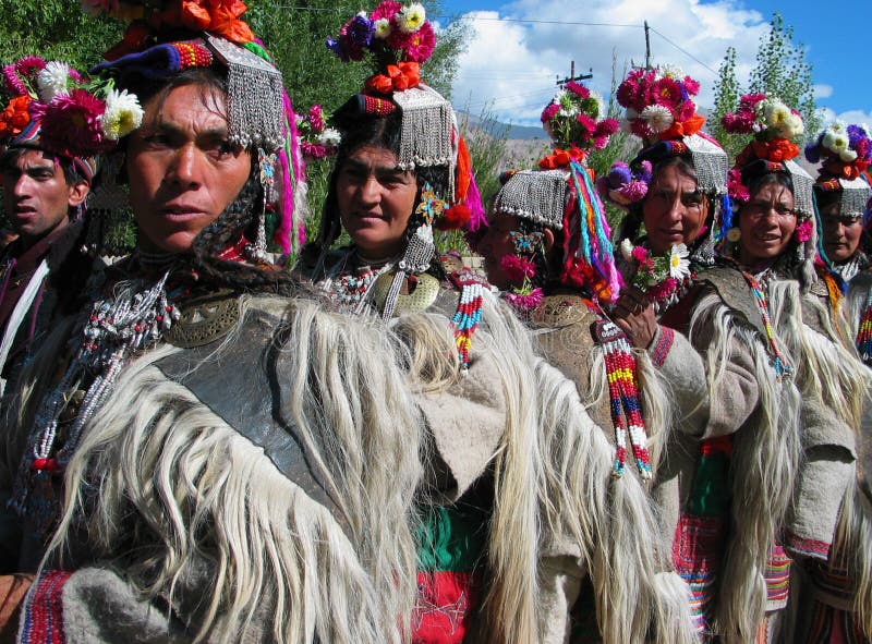 La Gente Da Dah & Da Hanu Al Festival Di Ladakh Immagine Editoriale - Immagine di distinto, india: 15822615