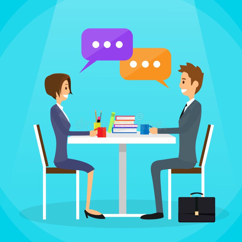 Download La Gente Di Affari Equipaggiano E La Discussione Di Conversazione Della Donna Illustrazione Vettoriale - Illustrazione di businessperson, uomini: 56878900