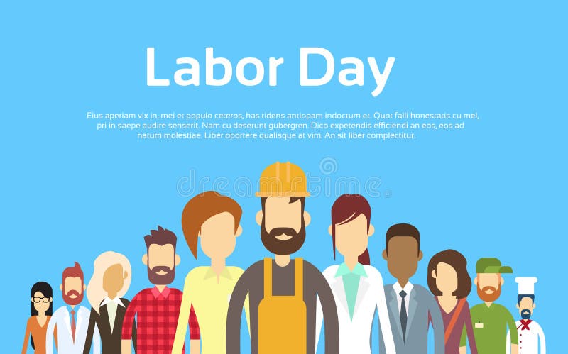 La gente raggruppa l'insieme differente di occupazione, festa del lavoro internazionale royalty illustrazione gratis La gente raggruppa l'insieme differente di occupazione, festa del lavoro internazionale royalty illustrazione gratis