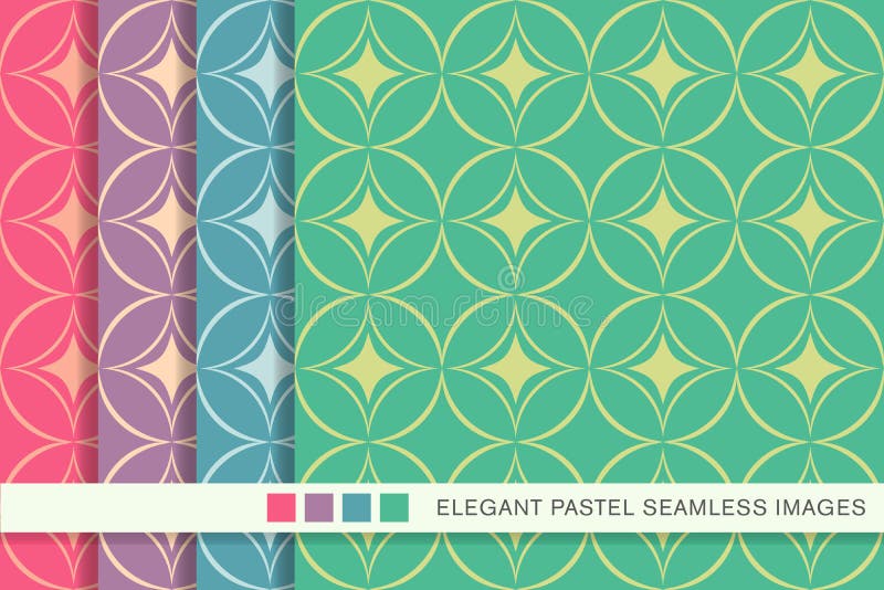 La geometria rotonda stabilita dell'incrocio della curva del fondo pastello senza cuciture royalty illustrazione gratis La geometria rotonda stabilita dell'incrocio della curva del fondo pastello senza cuciture royalty illustrazione gratis