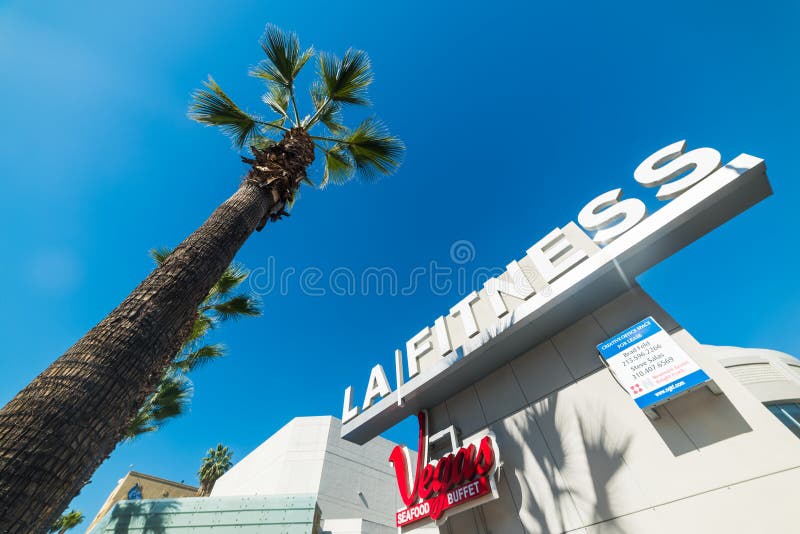 La-Geschiktheidsteken in Hollywood-boulevard stock fotografie La-Geschiktheidsteken in Hollywood-boulevard stock fotografie