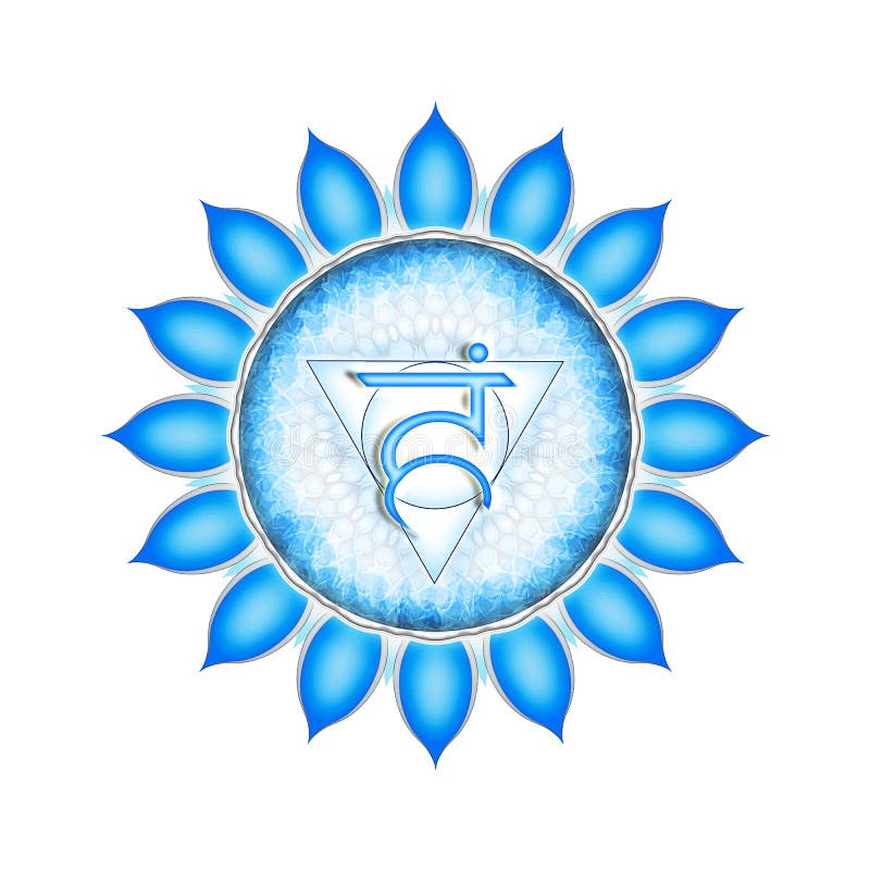 La gola Chakra royalty illustrazione gratis La gola Chakra royalty illustrazione gratis