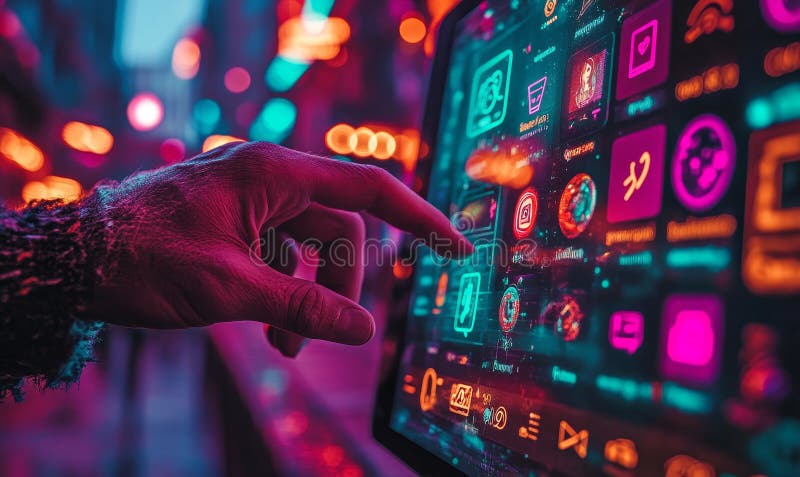 La gouvernance et la conformité ont été transformées par l'introduction de solutions interactives sur écran tactile images stock