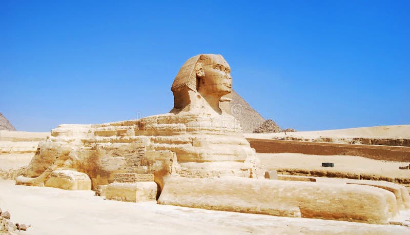 La gran esfinge en Giza, Egipto fotos de archivo La gran esfinge en Giza, Egipto fotos de archivo