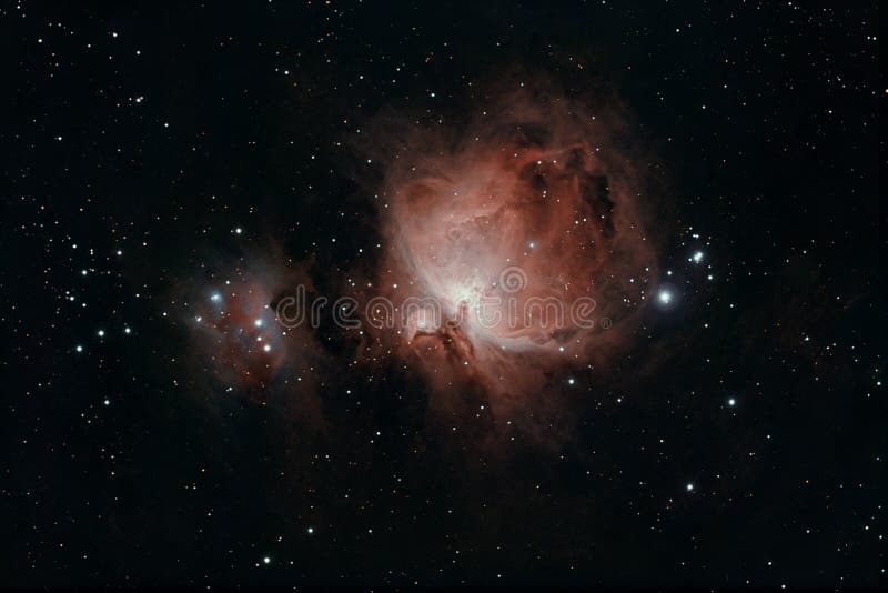 La gran nebulosa de Orion fotografía de archivo La gran nebulosa de Orion fotografía de archivo