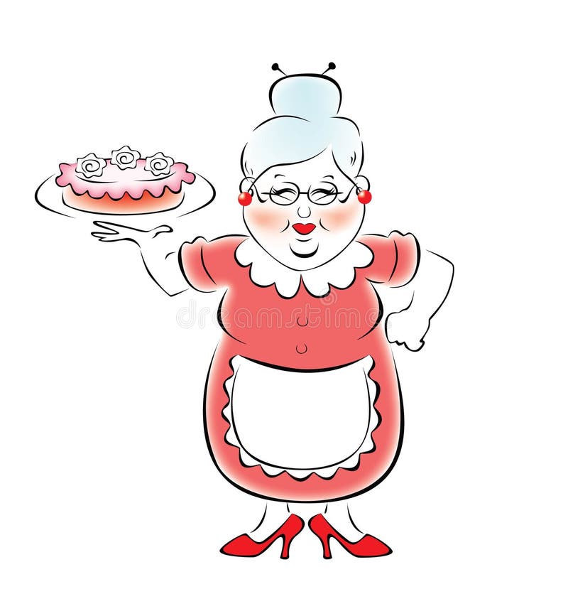 La Grand Maman A Fait Un Gateau Delicieux Illustration De Vecteur Illustration Du Tony Adulte La Grand Maman A Fait Un Gateau Delicieux Illustration De Vecteur Illustration Du Tony Adulte
